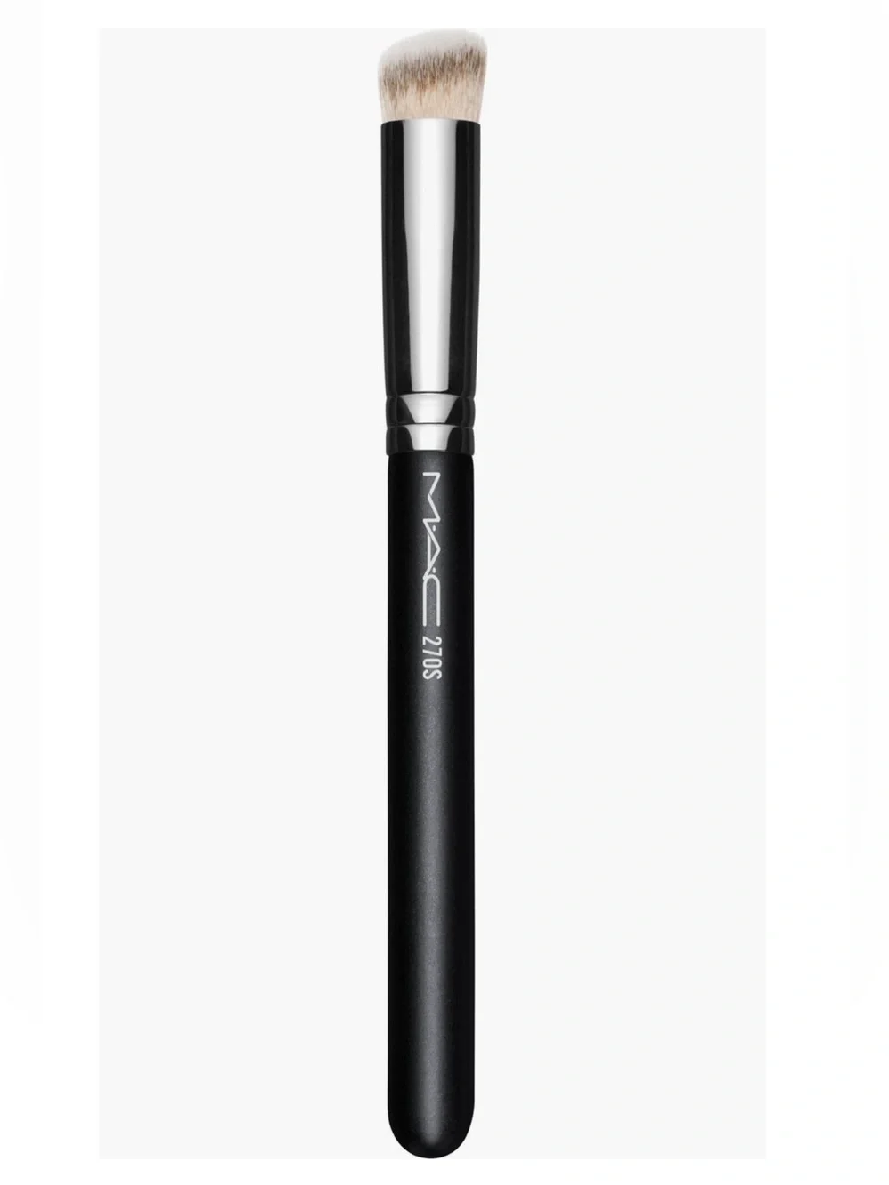 MAC Cosmetics 270S Mini Rounded Slant Brush Concealer Black & Silver